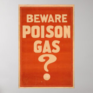 Var försiktig med gasavfall! poster! poster
