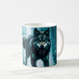 Var försiktig med hela månen Halloween-kaffet Mugg