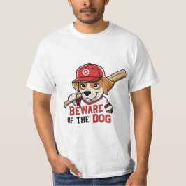 Var försiktig med Hund - Spelande baskiska Hund de T Shirt