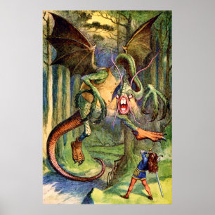Var försiktig med Jabberwocky, min son Poster