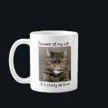 Var försiktig med min Cat Funny Rude Kaffemugg<br><div class="desc">Den här roliga och sarkastiska mugg lägger lite vits till din dag. Perfekt för kattälskare,  det är ett underhållande och snabbt tillskott till din samling.</div>