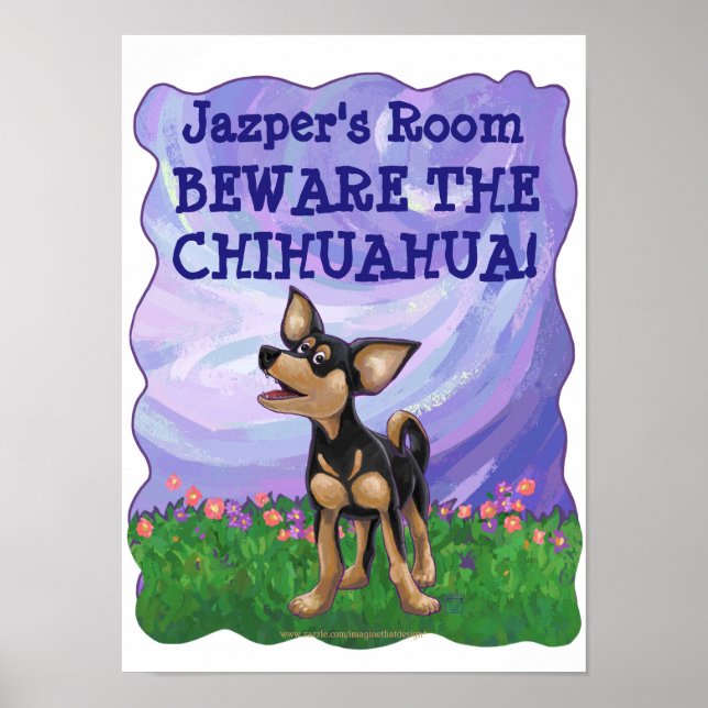 Var försiktig med Personligen från Chihuahua. Poster (Framsidan)