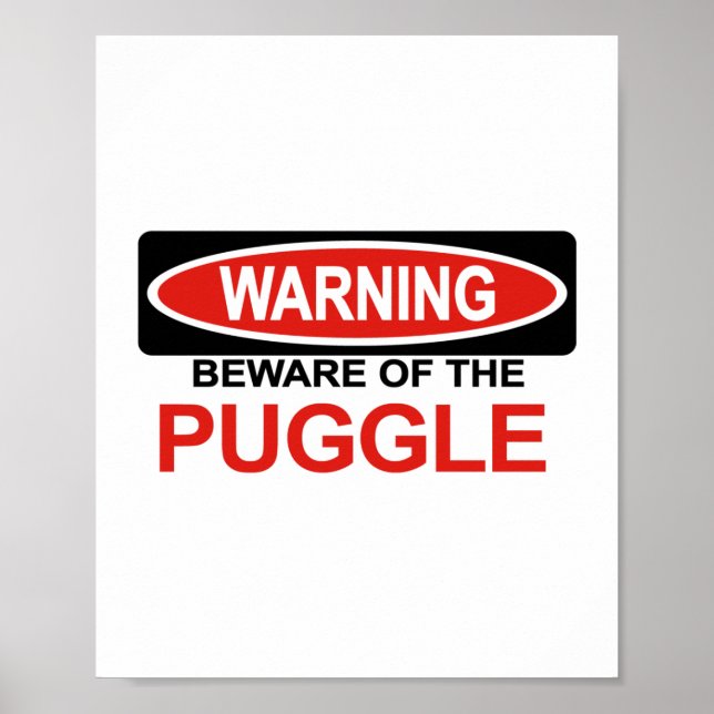 Var försiktig med Puggle Poster (Framsidan)