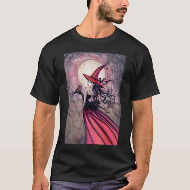 Var försiktig med Röda fläckade Uggla T-Shirt (Framsida)