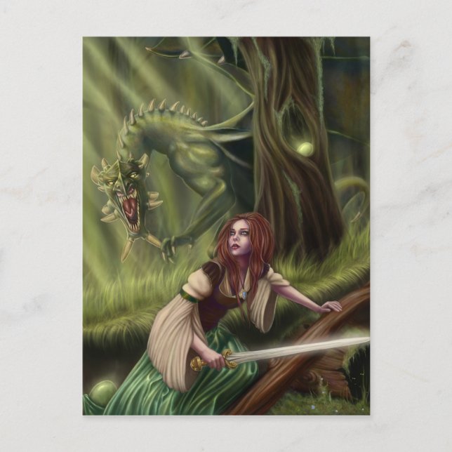 Var försiktig med Skogen vykort (Framsida)