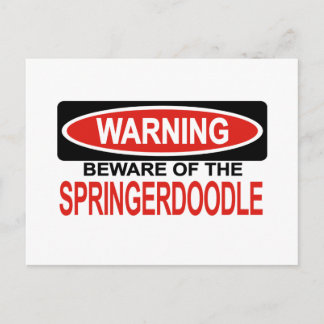 Var försiktig med Springerdoodle Vykort