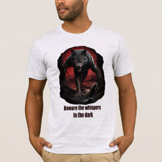 Var försiktig med viskarna i mörken t shirt