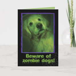 Var försiktig med Zombie Hundar Golden Retriever H Kort