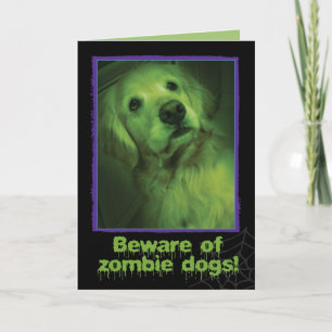 Var försiktig med Zombie Hundar Golden Retriever H Kort