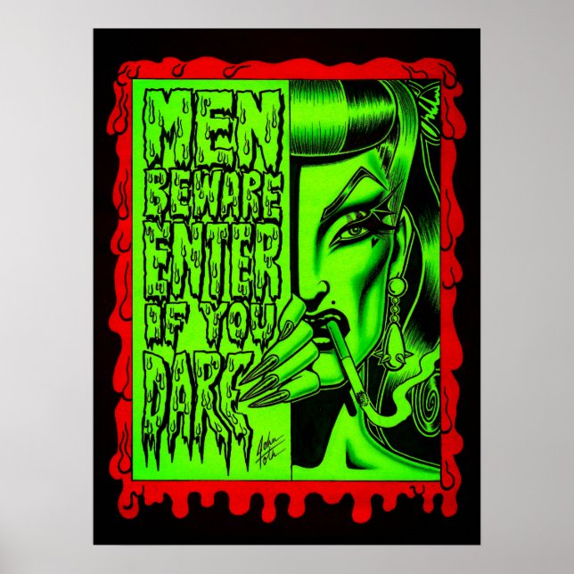 Var försiktig! poster (Framsidan)