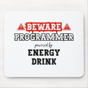 Var försiktig: Programmer med energidryck Kod Musmatta