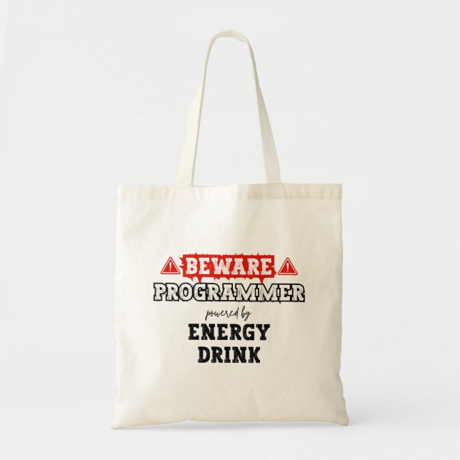 Var försiktig: Programmer med energidryck | Kod Tygkasse (Framsidan)