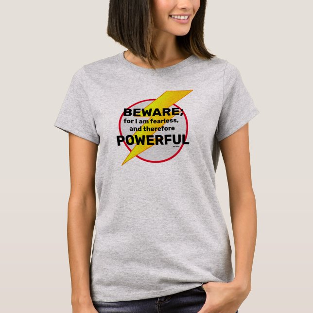 Var försiktig t shirt (Framsida)