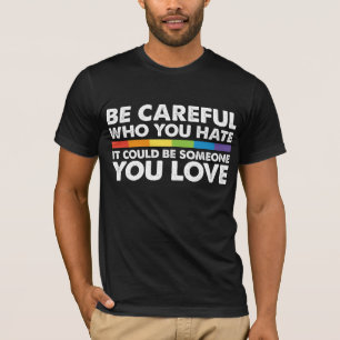 Var Forskning Du Hat Regenbåge HBTQ Hbtq Pride T Shirt