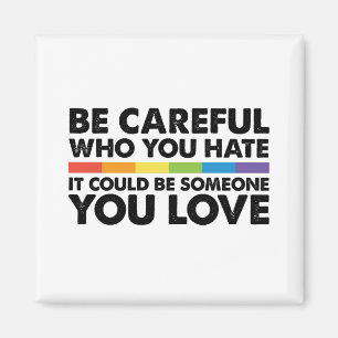 Var Forskning Du Hat Regnbåge HBTQ Hbt Stolt Magnet