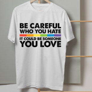 Var Forskning Du Hat Regnbåge HBTQ Hbtq-Pride T Shirt
