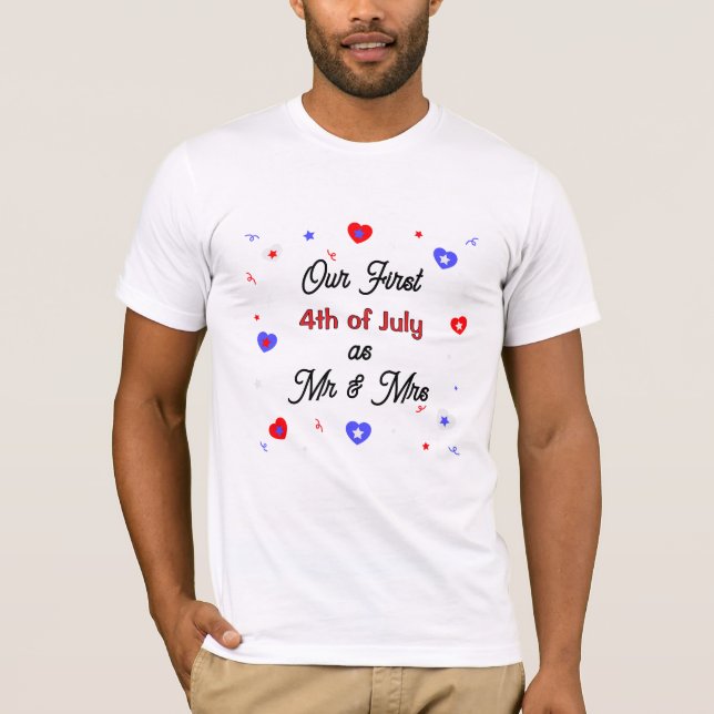 Vår första 4 juli som T-Shirt (Framsida)