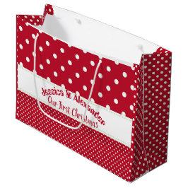 Vår första Anpassningsbar av Red Polka dots par