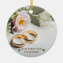 Vår första Eid tillsammans-ornament Julgransprydnad Keramik
