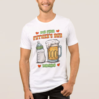 Vår första Far-dag tillsammans - Flaska & öl T Shirt