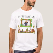 Vår första fars dag baby t-shirt