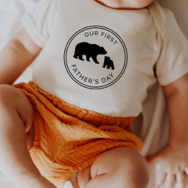 Vår första Fars dag Baby T-Shirt