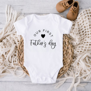 Vår första Fars dag Baby T-Shirt