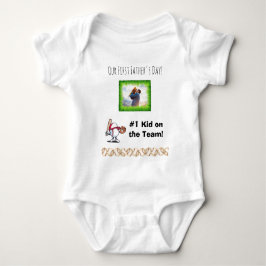 Vår första fars dag baby t-shirt