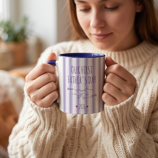 Vår första fars dag-mugg mugg (Skapare uppladdad)