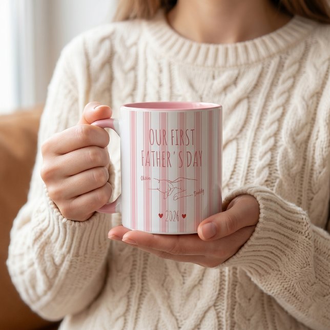 Vår första fars dag-mugg mugg (Skapare uppladdad)