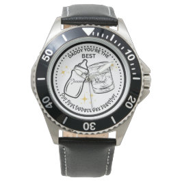 Vår första fars dag tillsammans - Personlig pappa Armbandsur