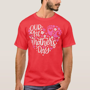 Vår första Gender i Graviden Mors dag, Baby T Shirt