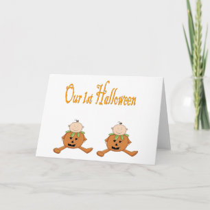 Vår första HALLOWEN (TWILLINGAR) Kort