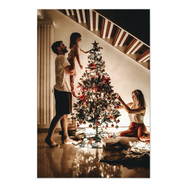 Vår första jul 2024 Bröllop Fototryck (Framsidan)