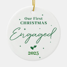 Vår första jul 2025 - Personlig Julgransprydnad Keramik