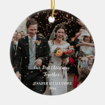 Vår första jul, anpassat par foto