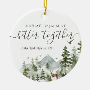 Vår första jul bättre tillsammans med Träd Julgransprydnad Keramik