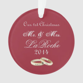Vår första jul Herr & Fru Röd Smycka