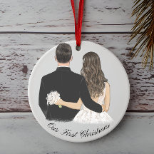 Vår första jul i bröllop, vår första prydnad i par