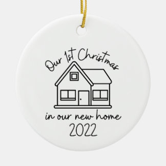 Vår första jul i vår nya hemstad julgransprydnad keramik