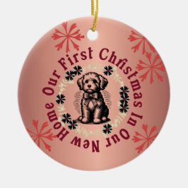 Vår första jul i vårt nya hem julgransprydnad keramik