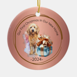 Vår första jul i vårt nya hem julgransprydnad keramik