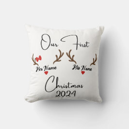 Vår första jul kudde