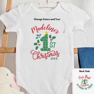Vår första jul med Namn, Som en familj på tre T Shirt