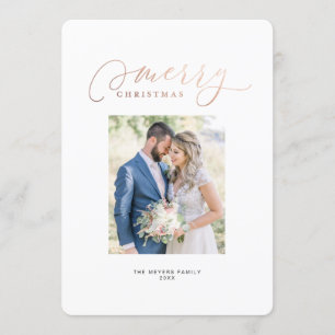 Vår första jul, mr. & Mrs Helgdag Photo Card Inbjudningar