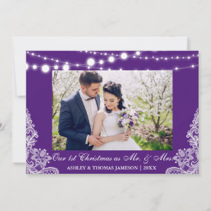 Vår första jul, mr. & Mrs Photo Card PB Julkort