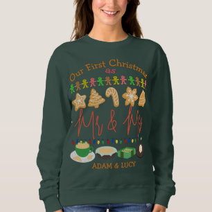 Vår första jul, mr och Mrs. Några nylånade T Shirt