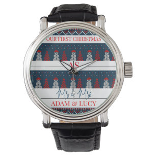Vår första jul, mr och Mrs. Nyproducerad Armbandsur