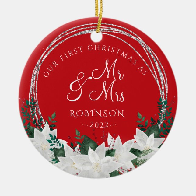 Vår första jul - nybörjare julgransprydnad keramik (Framsidan)