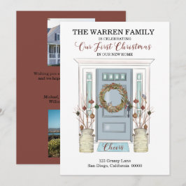 Vår första jul - nytt hem - Flytta för dörrfoto Meddelande